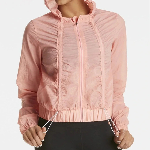NWOT Fabletics Donovan Windbreaker in Blossom. Lightweight.Large. - Picture 3 of 8